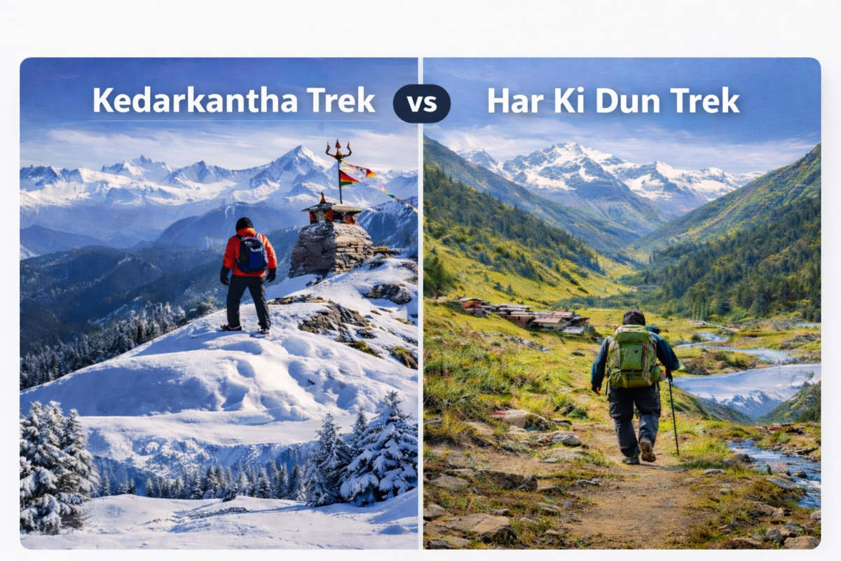 kedarkantha vs har ki dun trek
